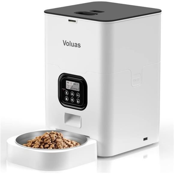 Automatic Cat Feeders-Timed Pet Feeder for Cats and Dogs with Dry Food Dispenser - Picture 1 of 6